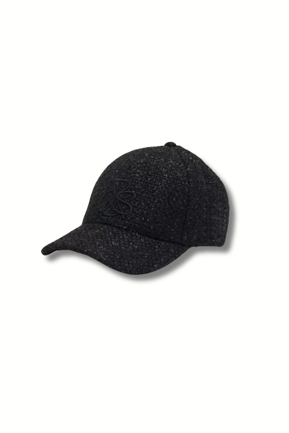 Casquette noire en tweed ba&sh style chic femme pour look minimaliste et tenue de bureau moderne